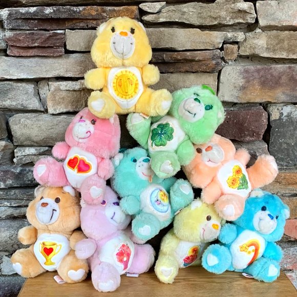 Care Bears Other - VTG 9 Care Bears 1983 Collection Wish Champ Friend Bedtime Birthday Funshine